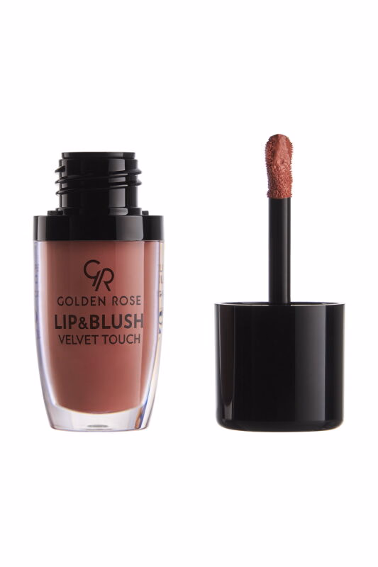 رژلب و رژگونه دوکاره شماره 01 لیپ اند بلاش LIP & BLUSH گلدن رز 