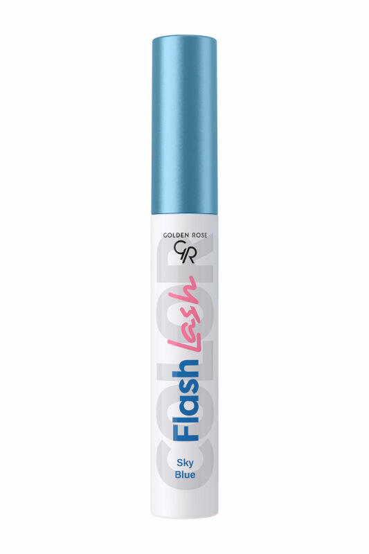 ریمل آبی آسمانی فلش لش گلدن رز FLASH LASH GOLDEN ROSE 03