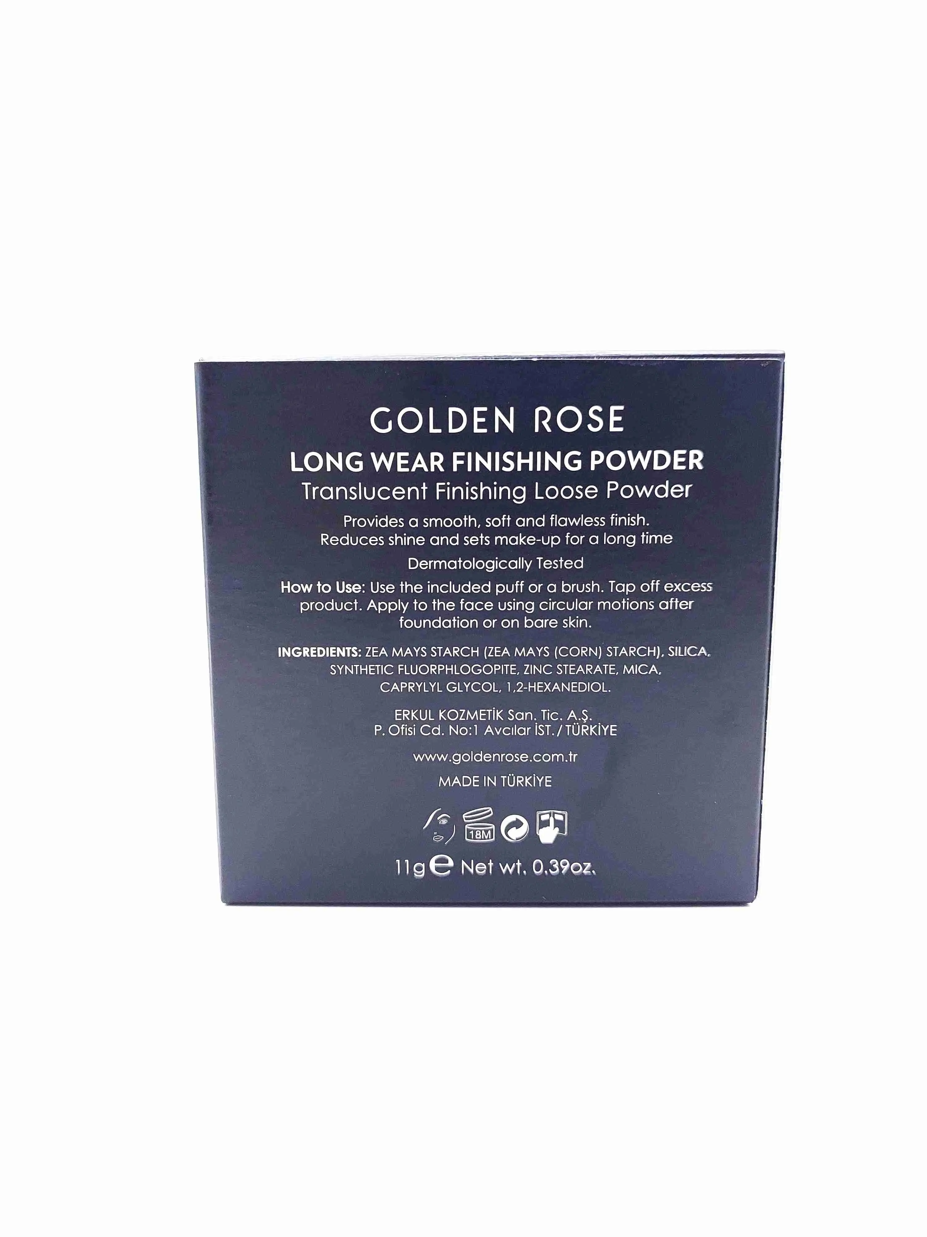 پودر تثبیت کننده آرایش گلدن رز (Golden rose) مدل Long Wear Finishing Powder