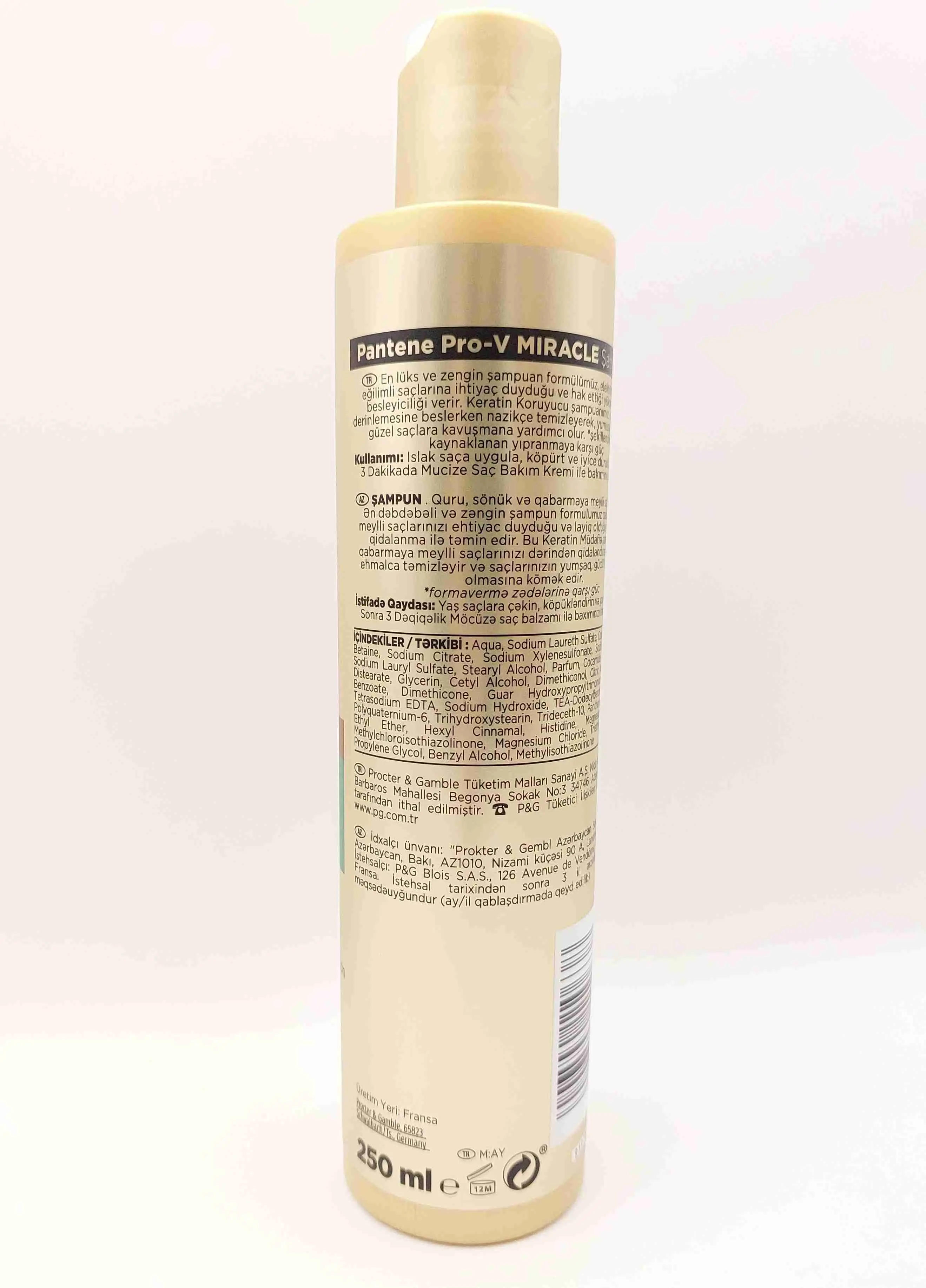 شامپو معجزه آسای پنتن پرو-وی با کراتین ( PANTENE ) 