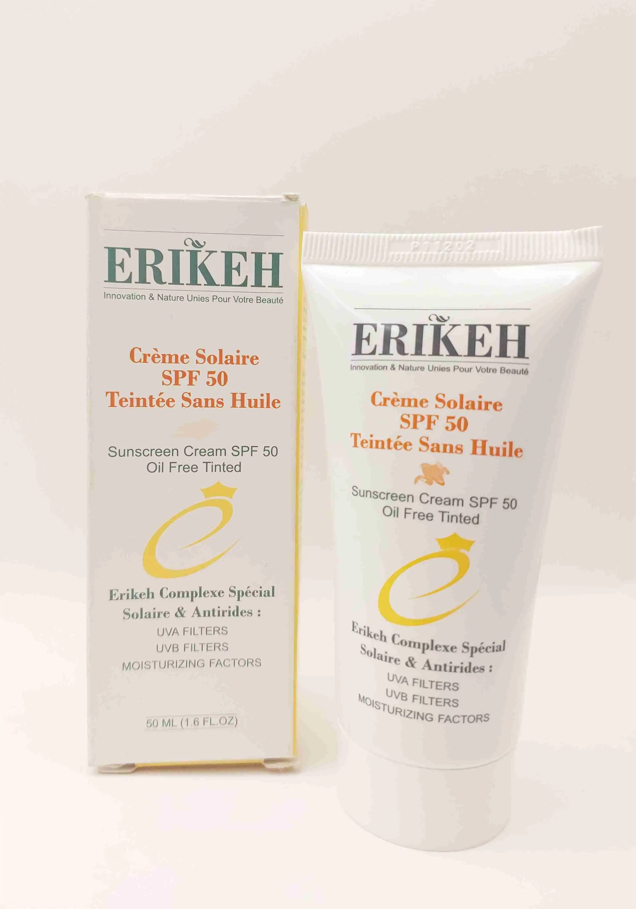 کرم ضد آفتاب رنگی بدون چربی اریکه SPF 50