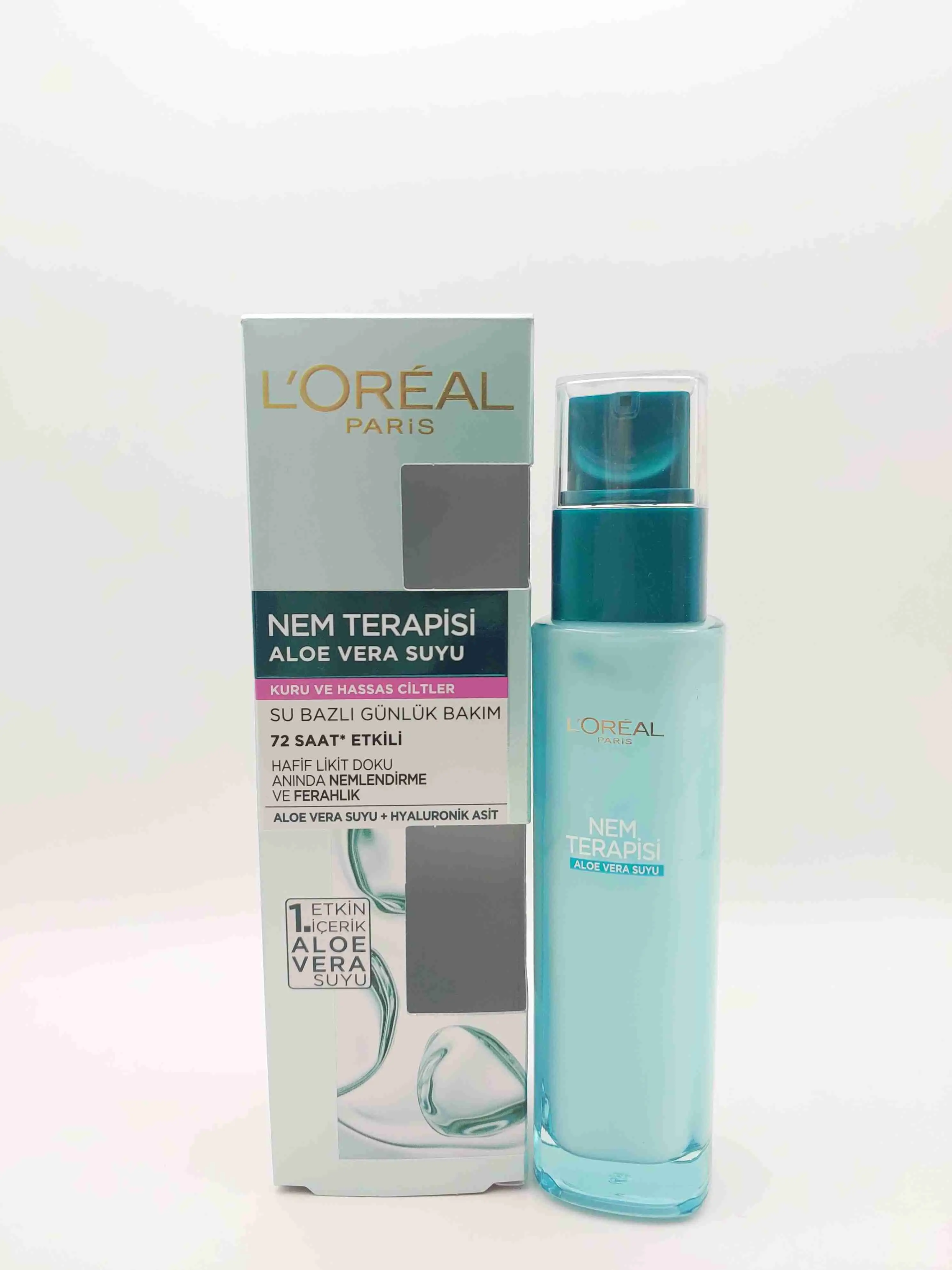 سرم آبرسان آلوئه ورا لورآل پاریس ( L'OREAL ) پوست‌های خشک و حساس 