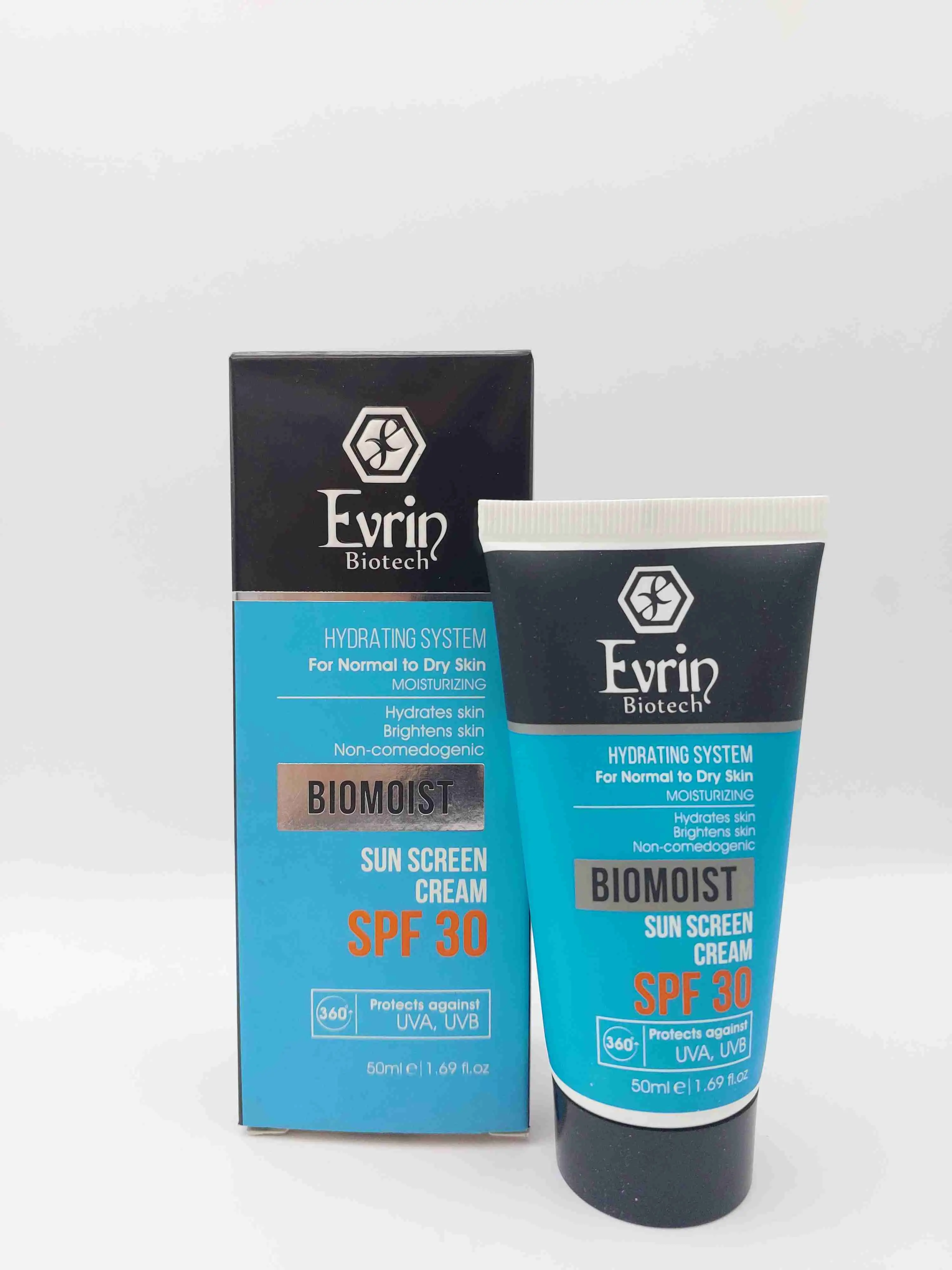 کرم ضد آفتاب بیومویست SPF 30 پوست نرمال تا خشک اورین ( Evrin )