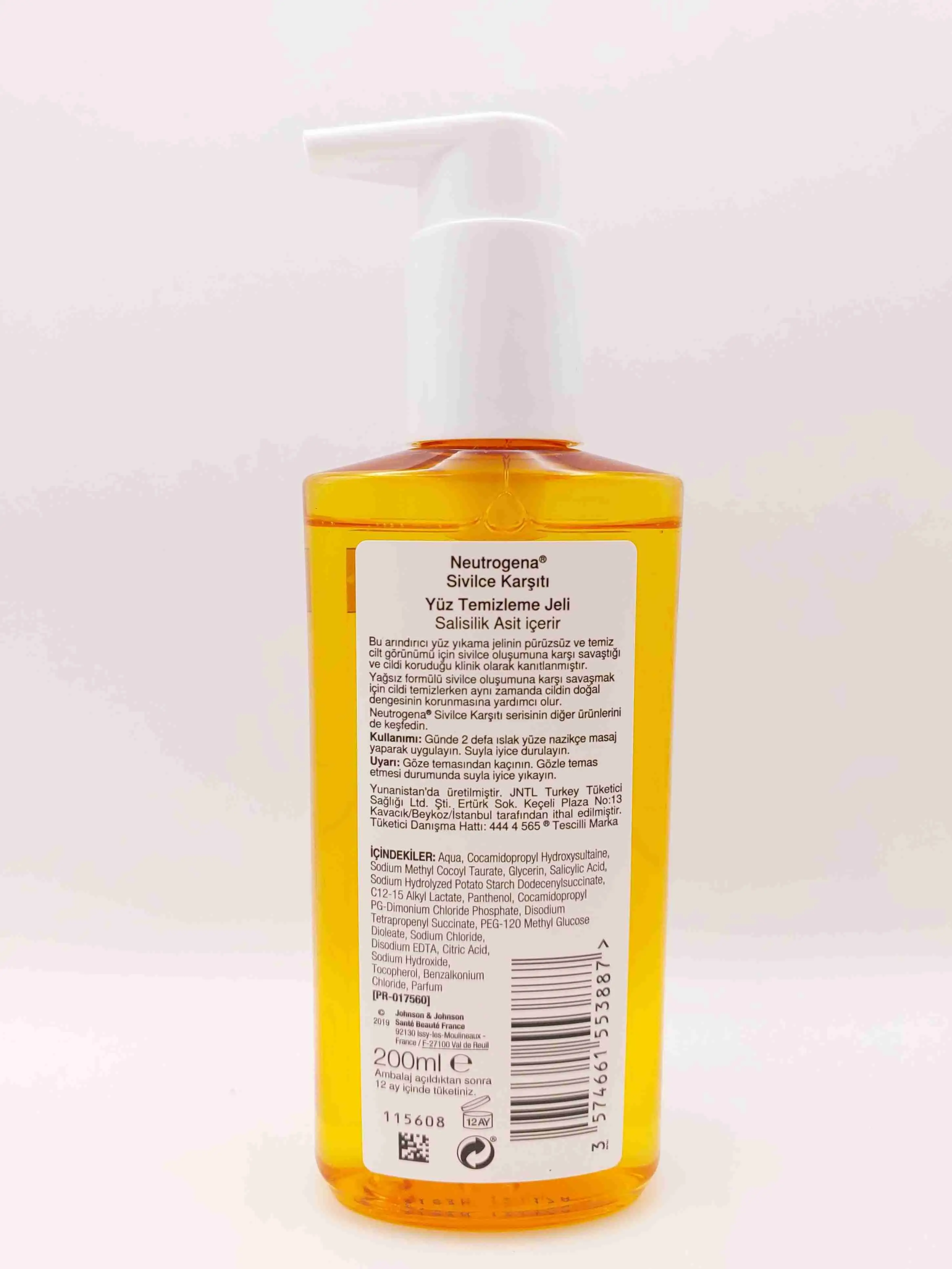 ژل شستشوی ضد جوش صورت حاوی 2% سالیسیلیک اسید نوترژینا ( Neutrogena )