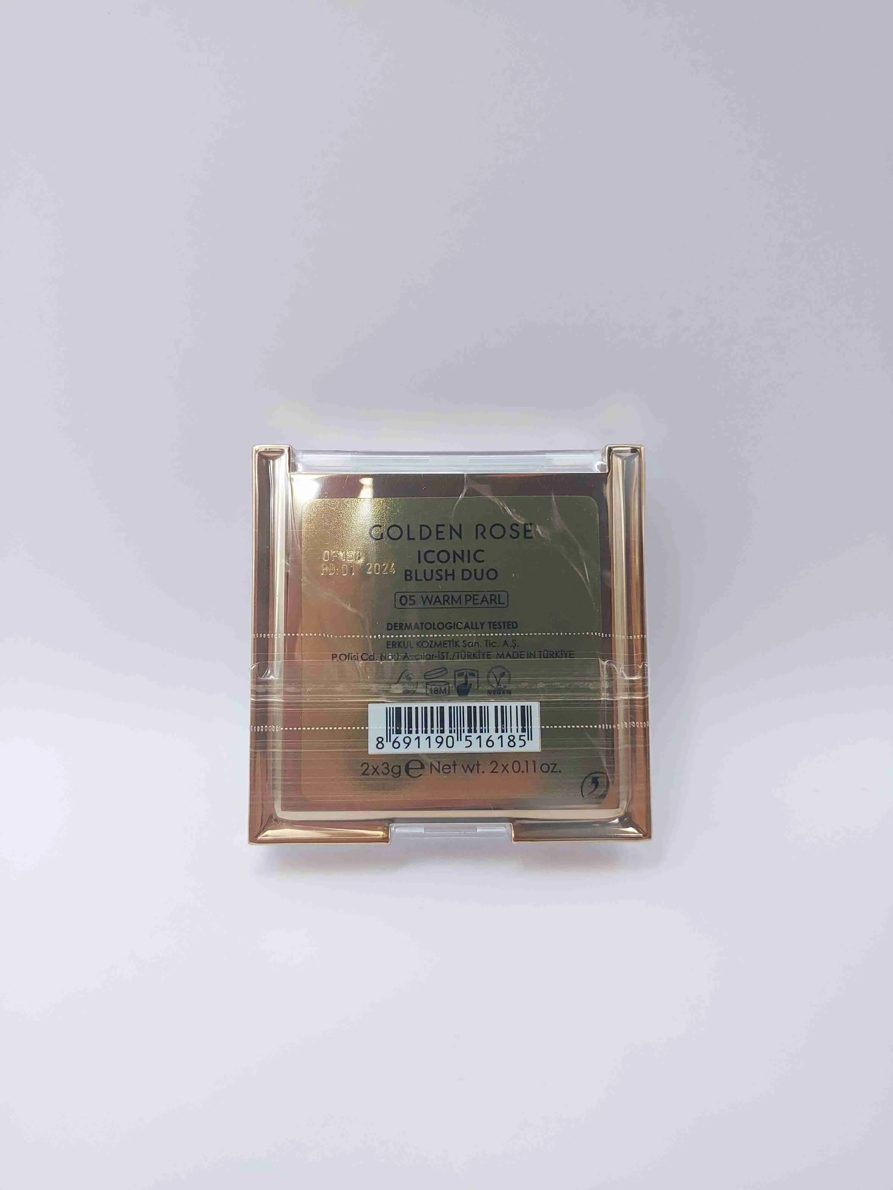 پالت رژگونه آیکونیک شماره 05 ( WARM PEARL ) گلدن رز GOLDEN ROSE