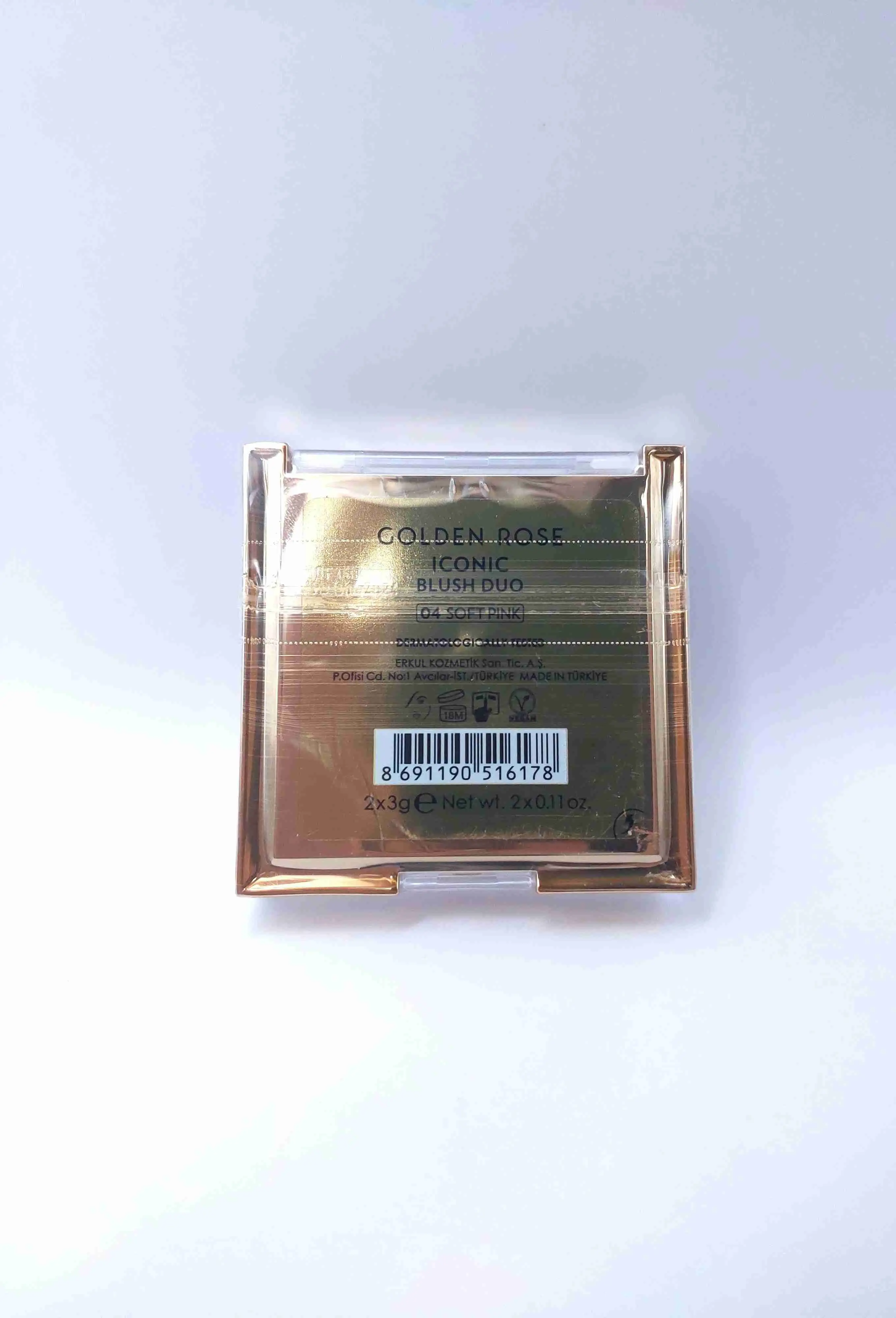 پالت رژگونه آیکونیک شماره 04 ( SOFT PINK ) گلدن رز GOLDEN ROSE
