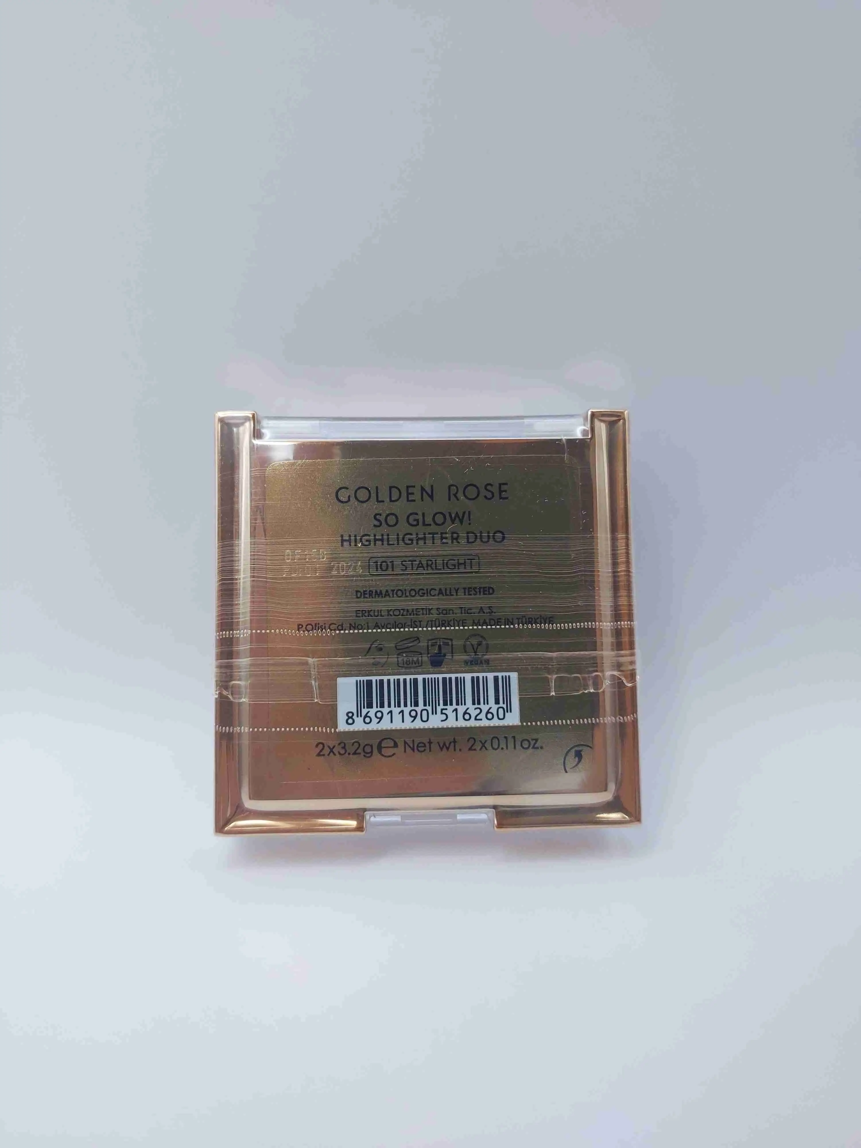پالت هایلایتر دو رنگ So Glow شماره 101 ( STARLIGHT ) گلدن رز GOLDEN ROSE