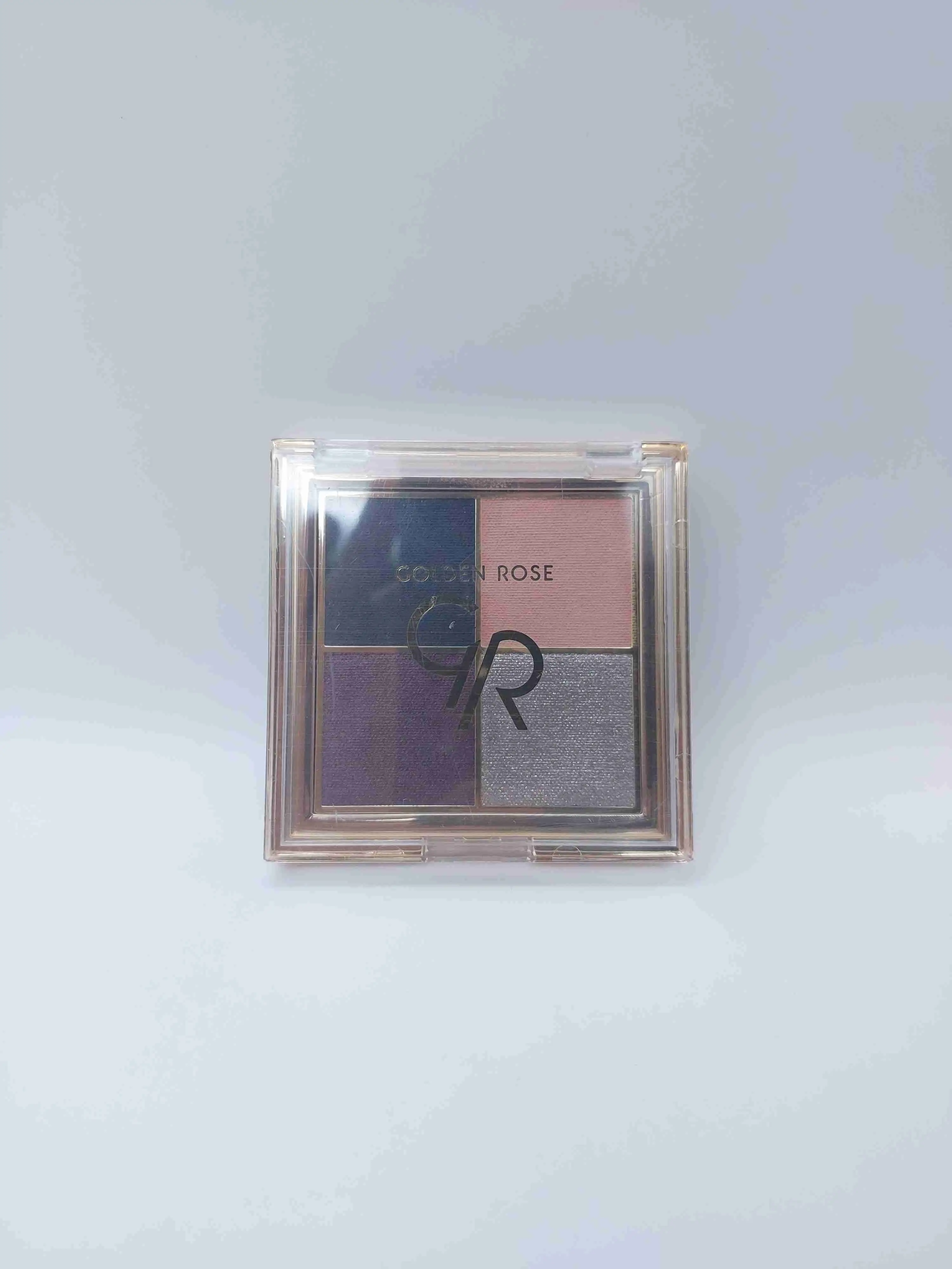 پالت سایه چشم چهار رنگ Quattro Eyeshadow شماره 01 Midnight Kiss گلدن رز ( GOLDEN ROSE )
