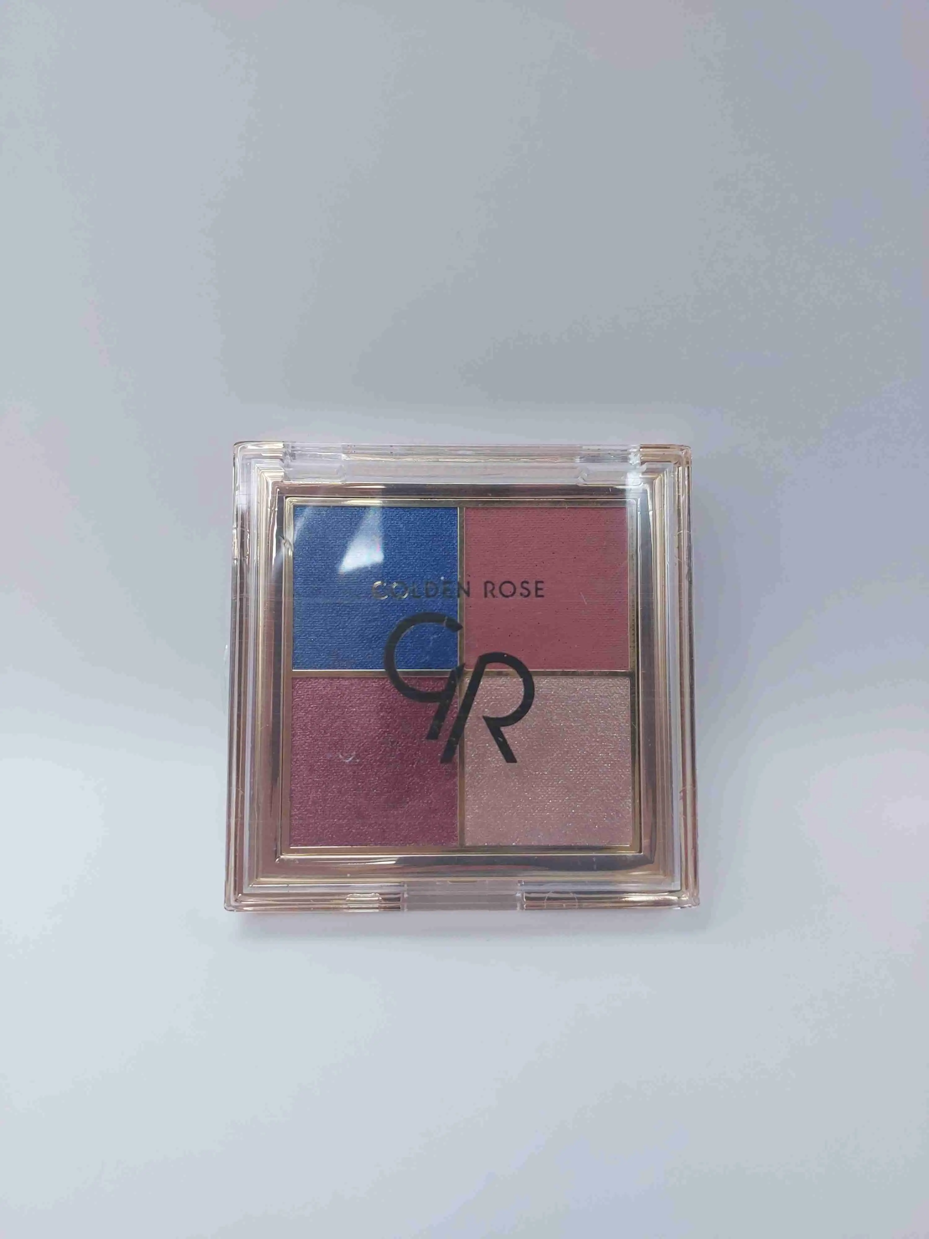 پالت سایه چشم چهار رنگ Quattro Eyeshadow شماره BLUE CHARM 03 گلدن رز ( GOLDEN ROSE )