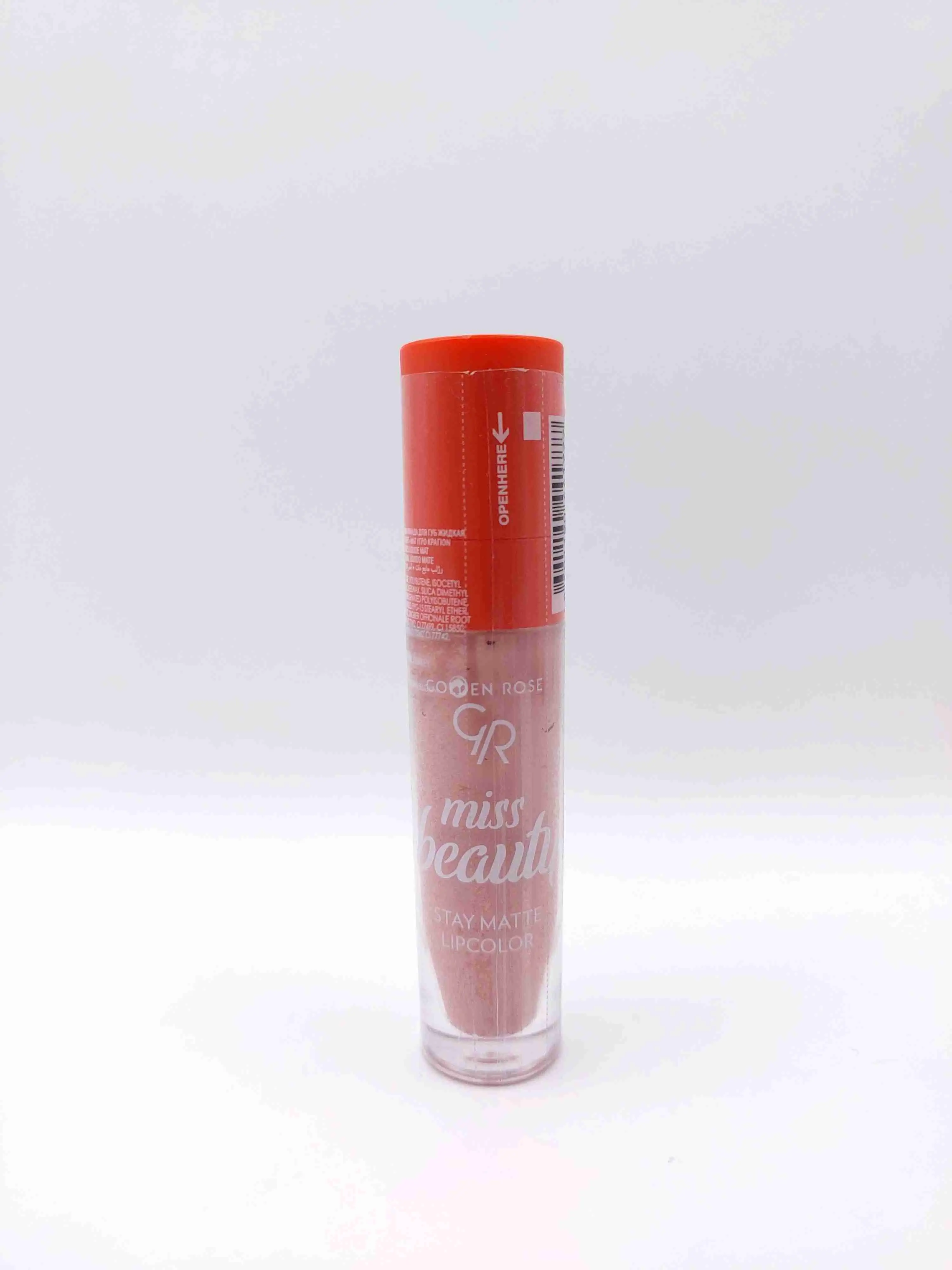 رژ لب مایع مات میس بیوتی گلدن رز GOLDEN ROSE