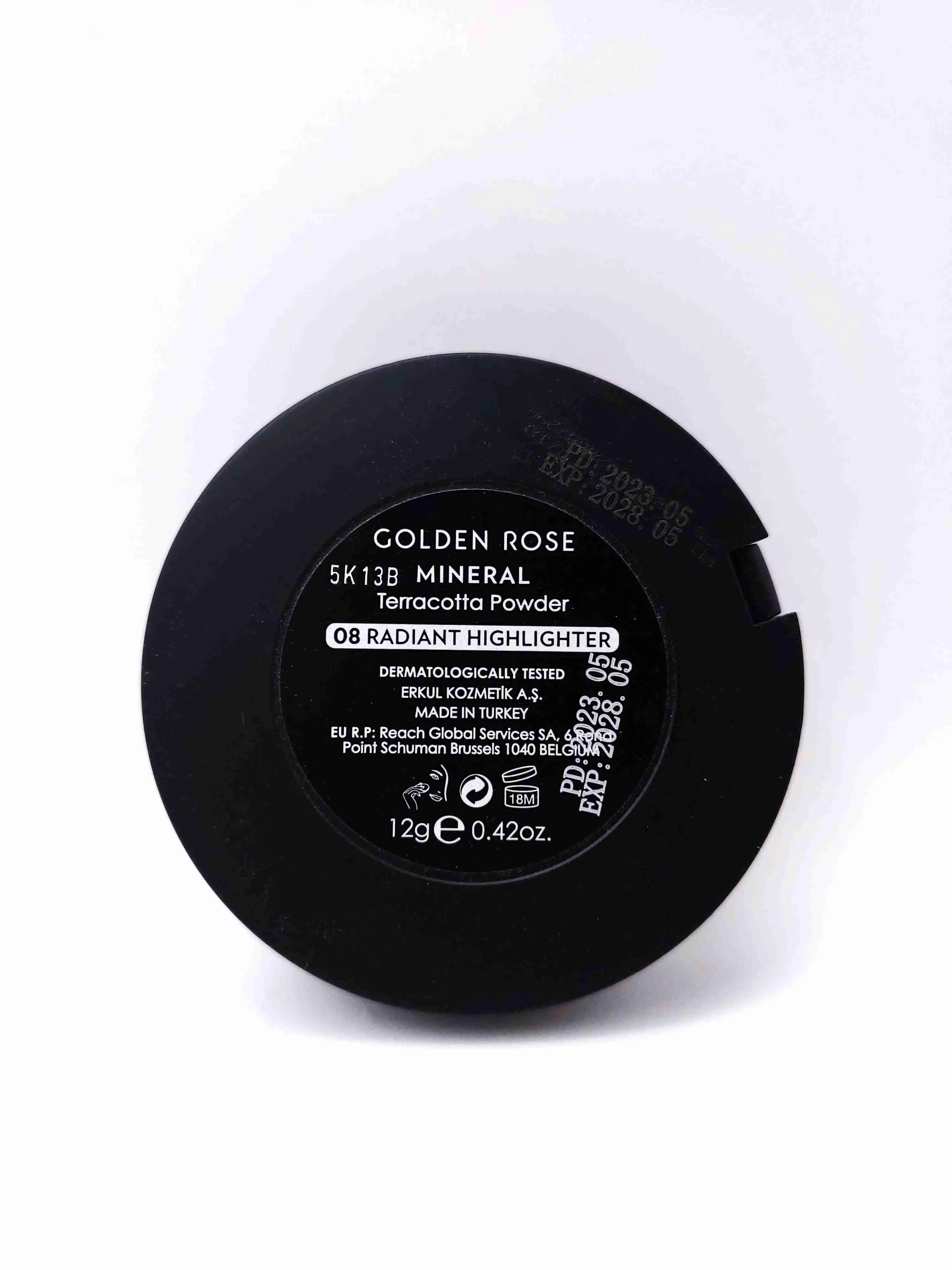 پنکیک مینرال تراکوتا  شماره 08 Radiant Highlighter گلدن رز GOLDEN ROSE