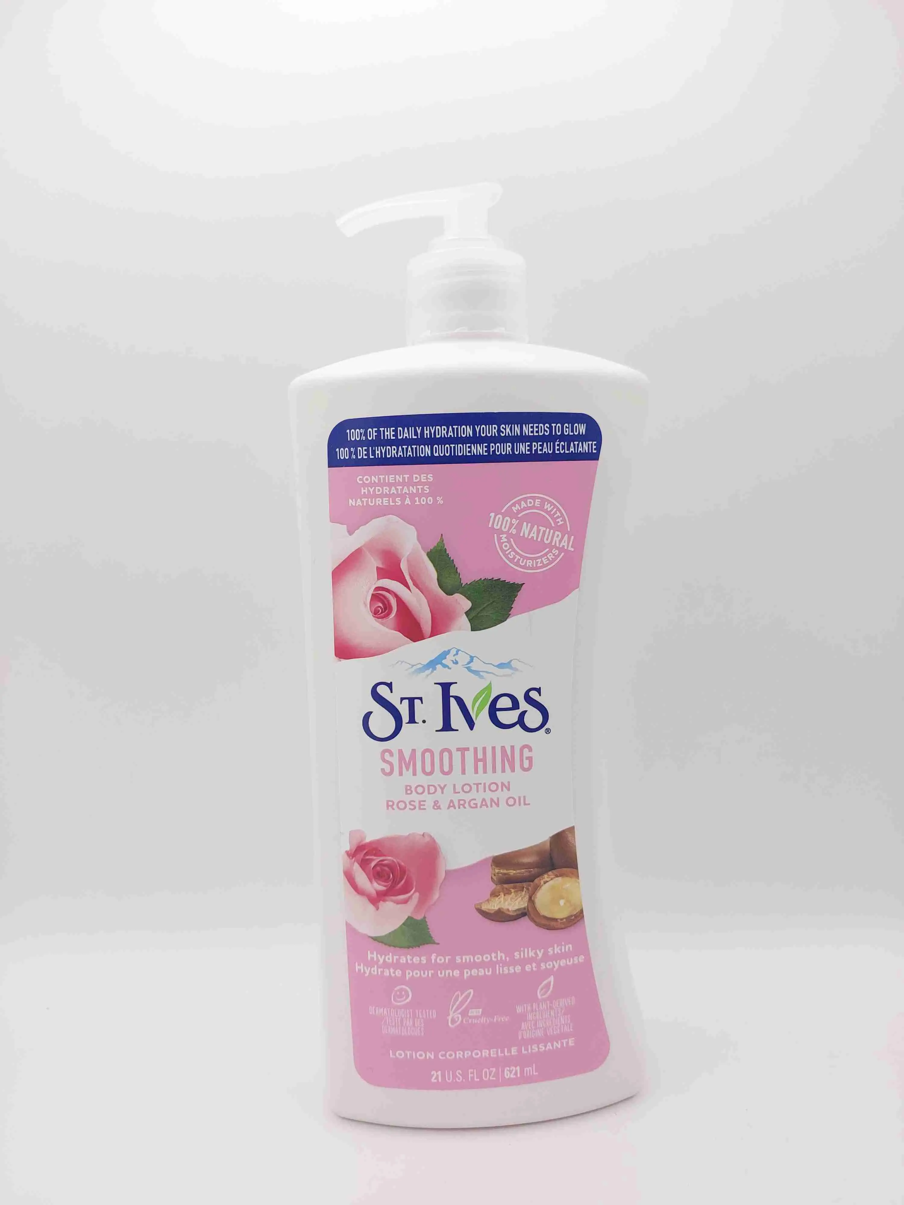 لوسیون بدن نرم کننده سنت ایوز با رایحه گل رز و روغن آرگان  St. IVES