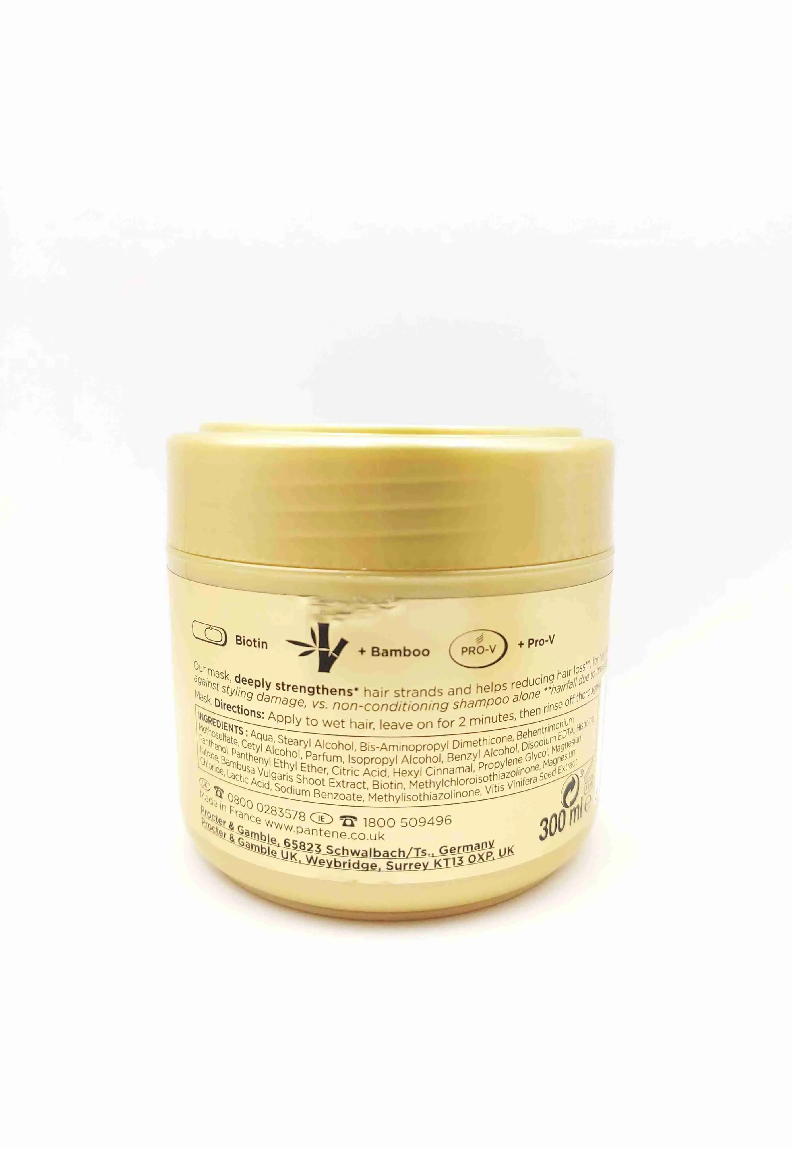 ماسک مو پنتین Pro-V Miracles Strong & Long Biotin & Bamboo موهای رشد کند یا آسیب دیده 
