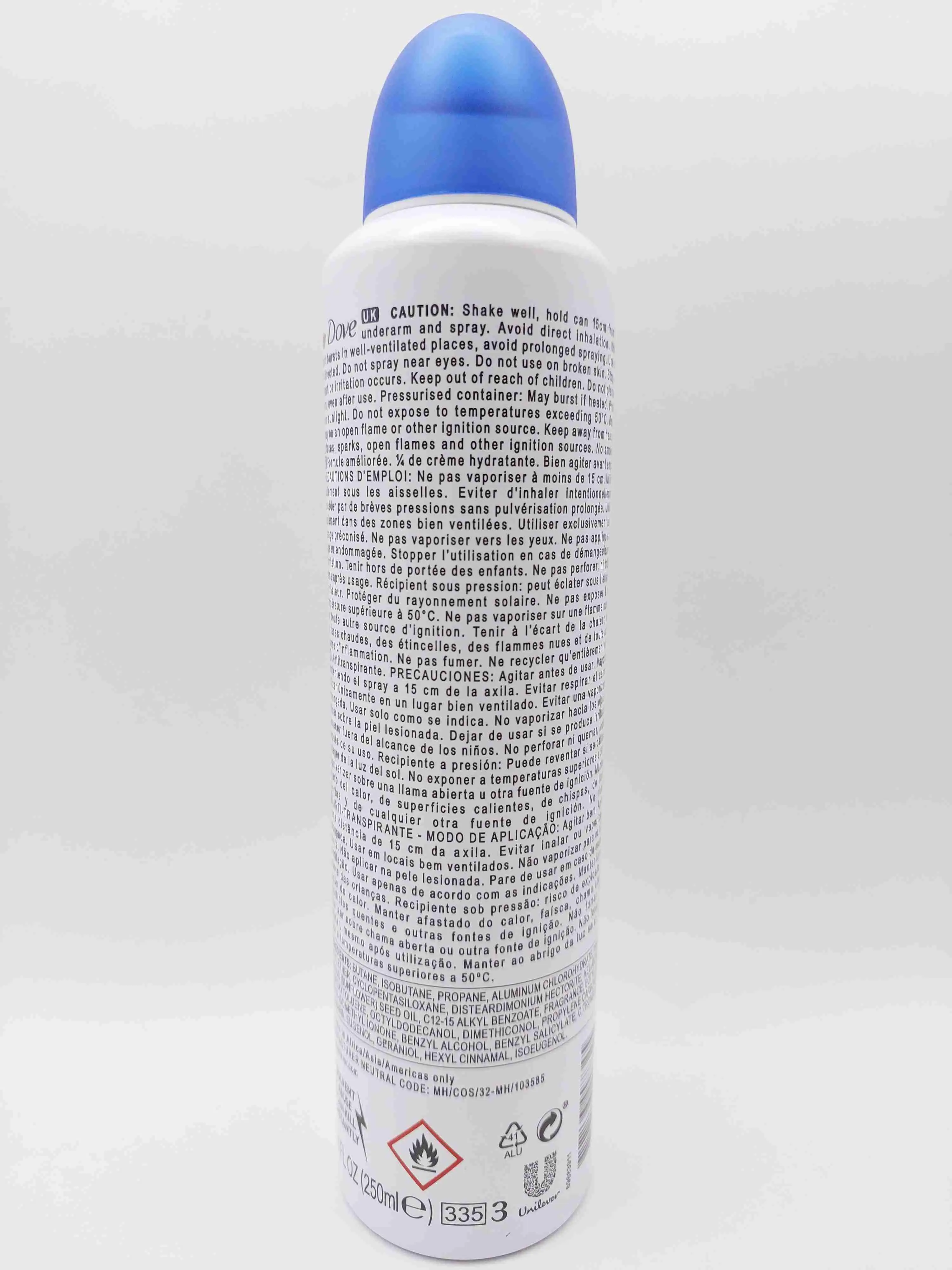 اسپری دئودورانت داو اورجینال رایحه تازگی و پاکیزگی Dove