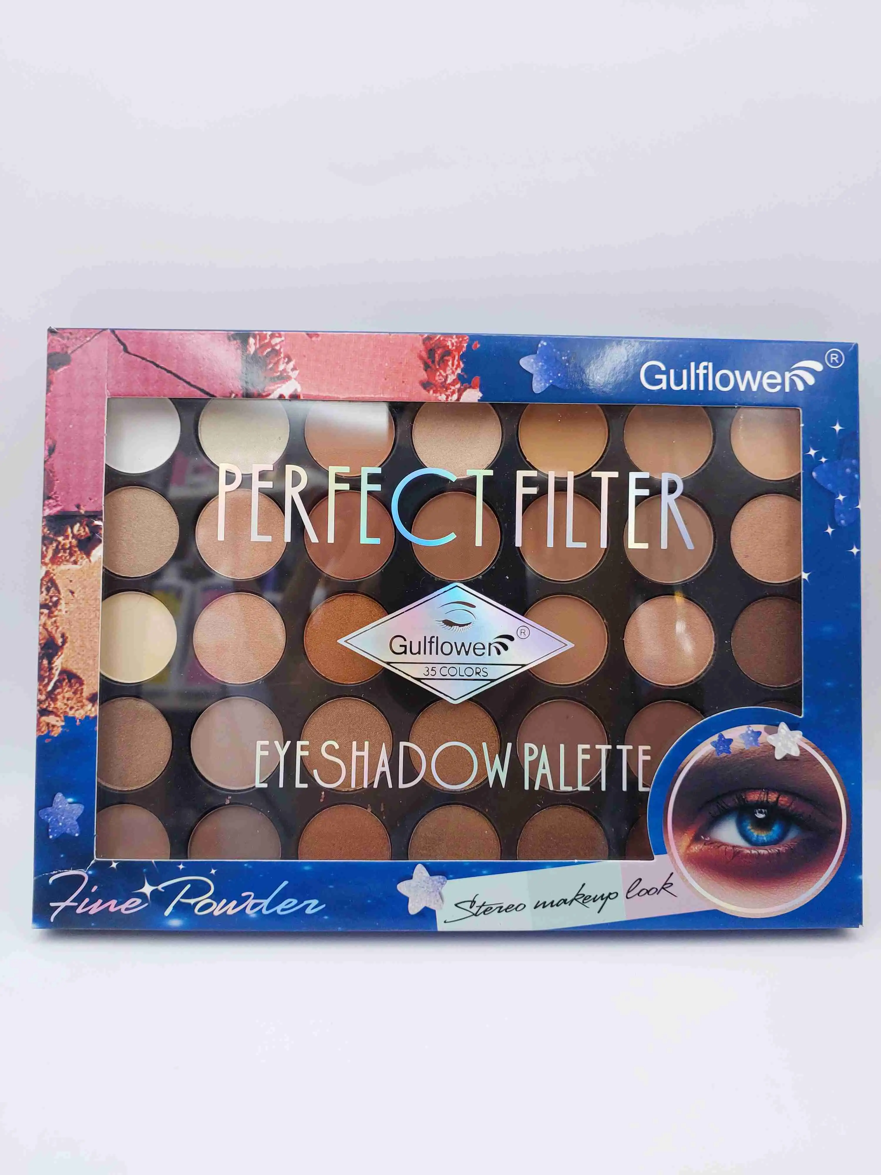 پالت سایه 35 رنگ چشم گل فلاور پرفکت فیلتر PERFECT FILTER 