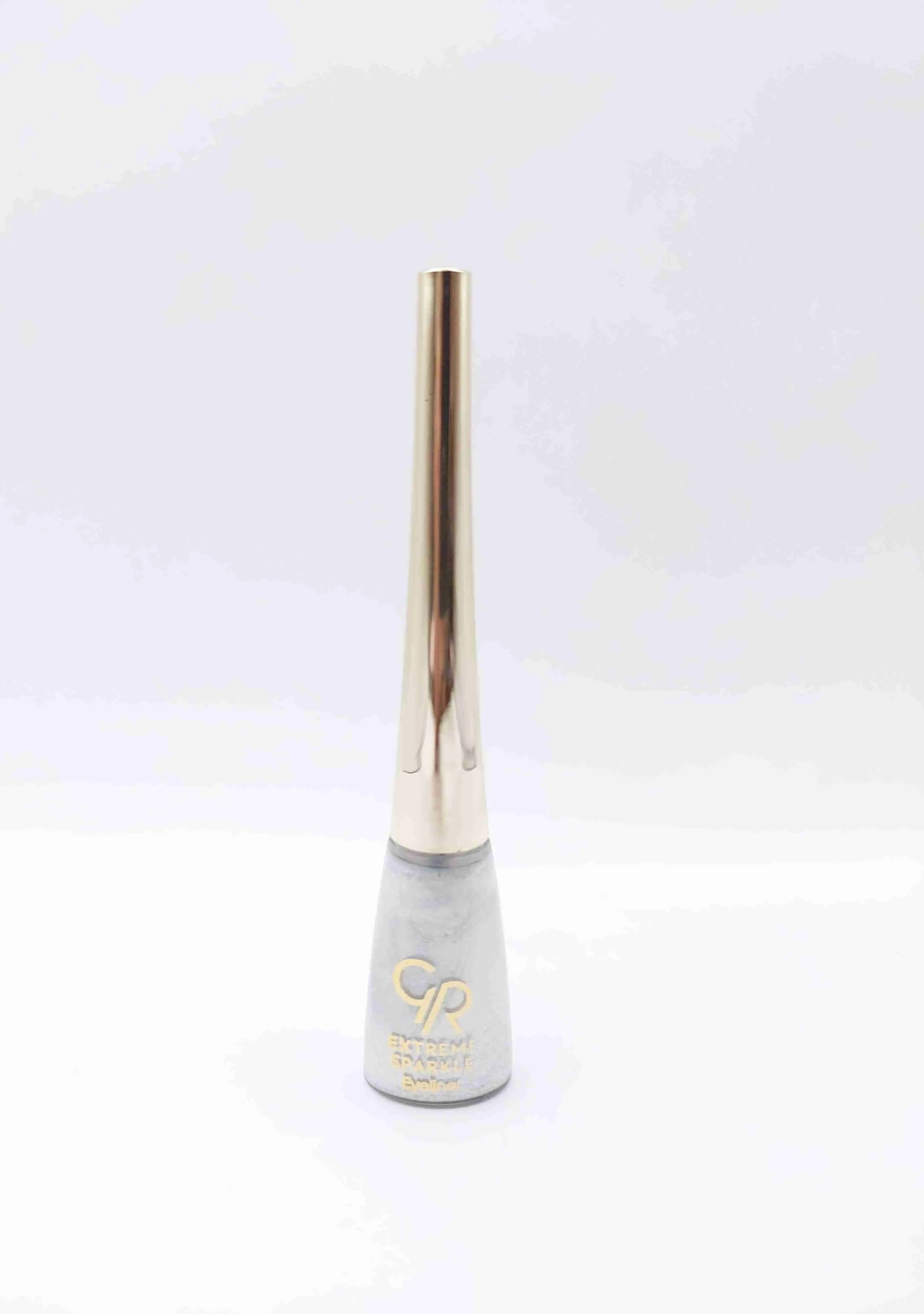 خط چشم ماژیکی کوزه ای ضد آب رنگ نقره ای براق لیکوئید آیلایتر شماره 101 GOLDEN ROSE Extreme Sparkle