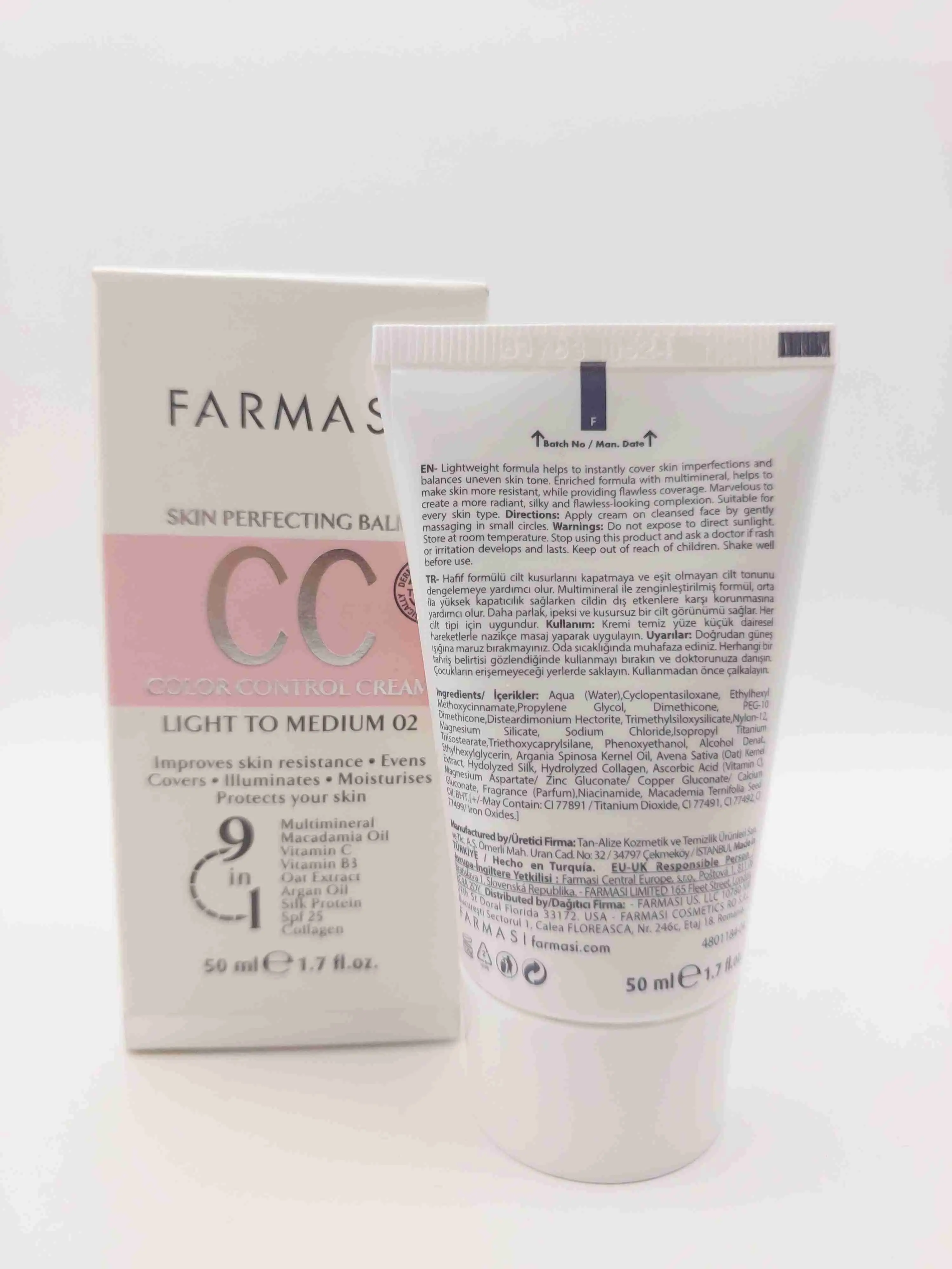 کرم سی سی (CC Cream) شماره 02 فارماسی FARMASI
