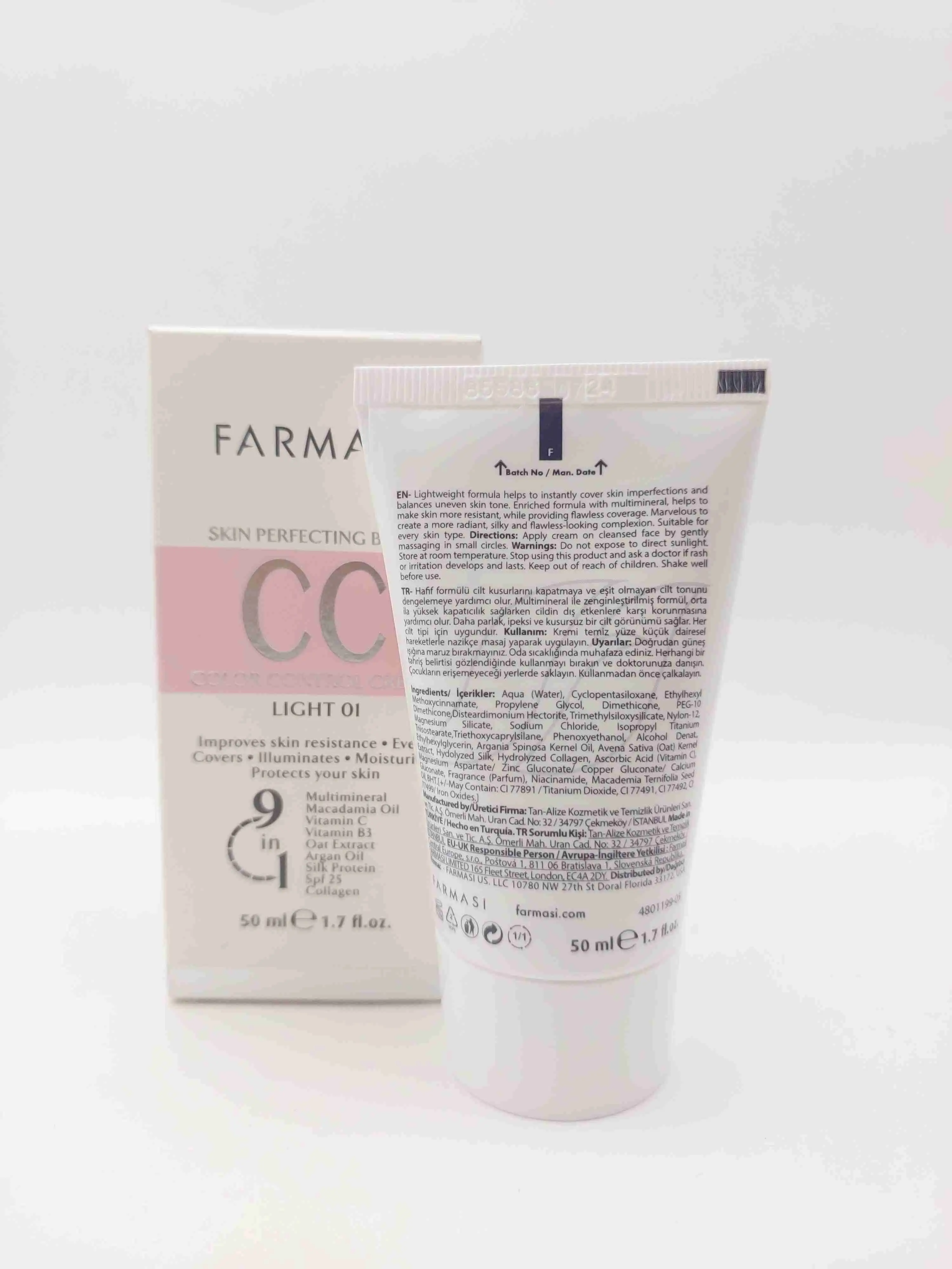 کرم سی سی (CC Cream) شماره 01 فارماسی FARMASI