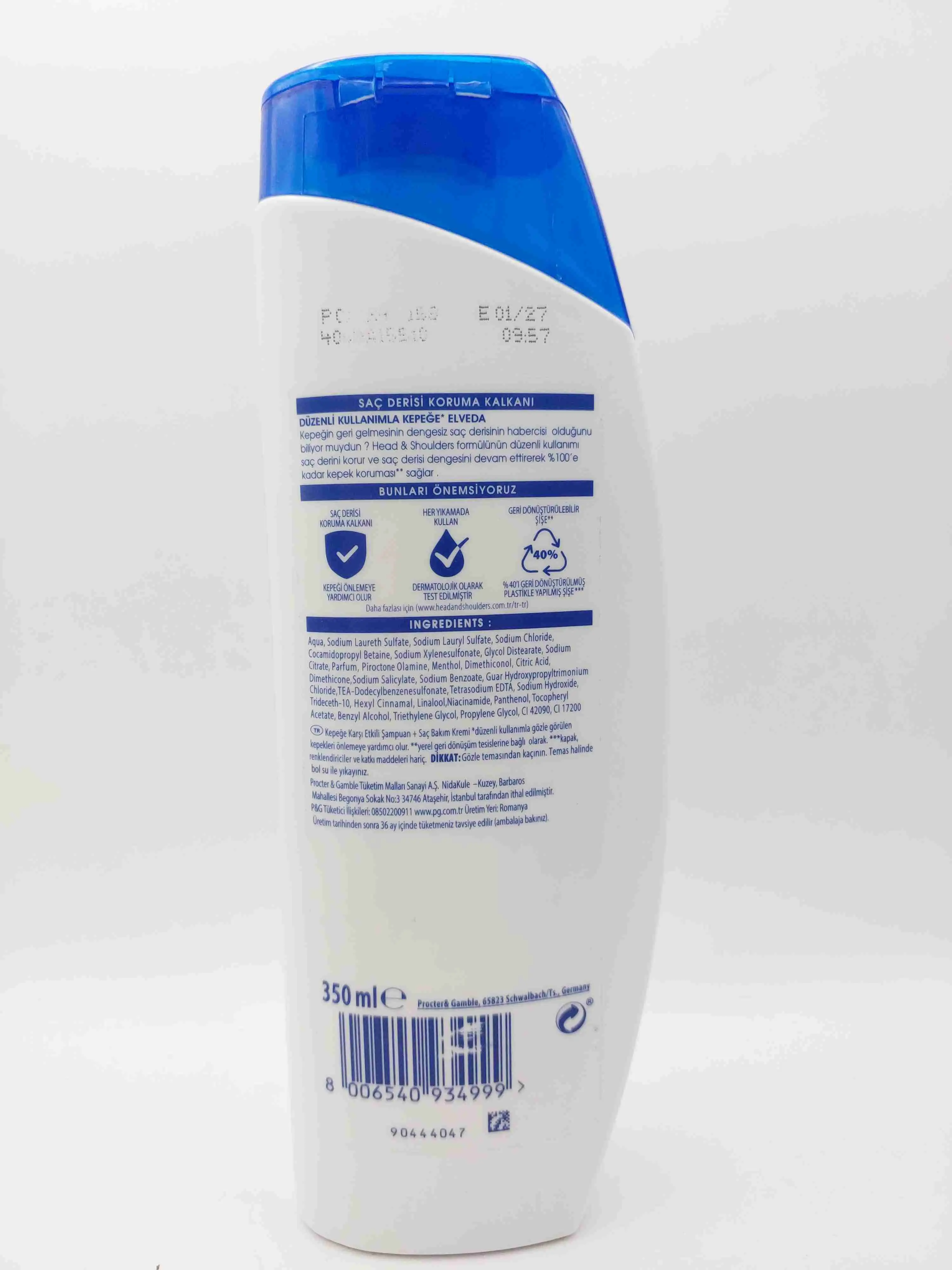 شامپو و نرم کننده دو در یک هد اند شولدرز مدل منتول نعنا head & shoulders