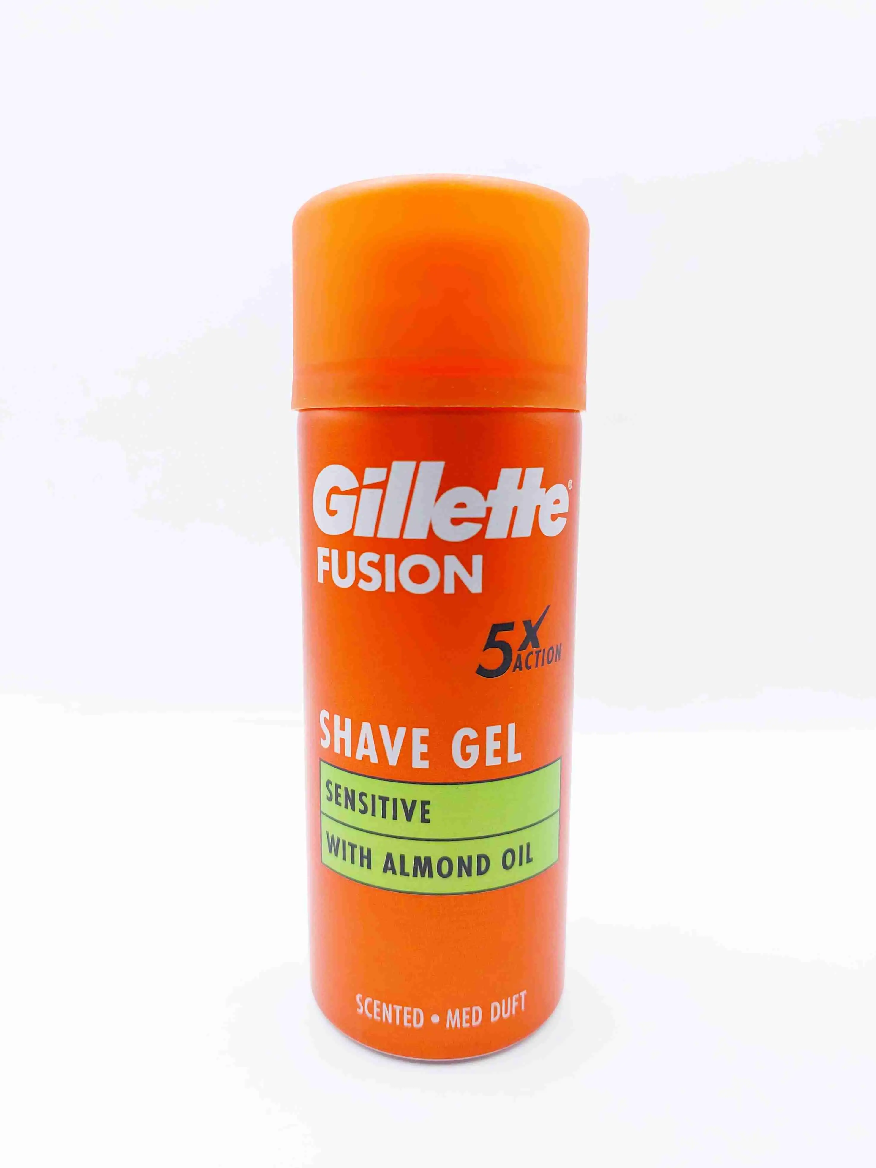 ژل اصلاح حساس گیلت فیوژن 5X اکشن 75 میلی لیتر با روغن بادام Gillette FUSION