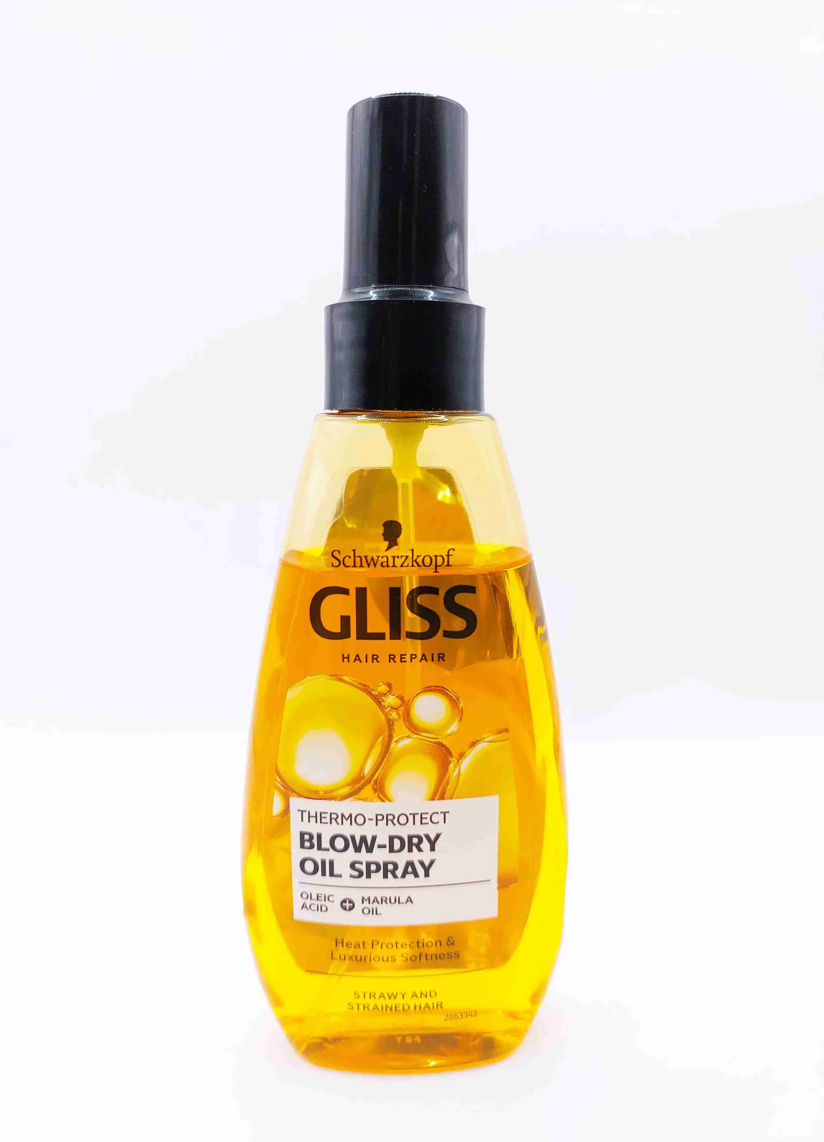اسپری محافظ حرارتی موی گلیس بلودرای با روغن مارولا و اسید اولئیک GLISS
