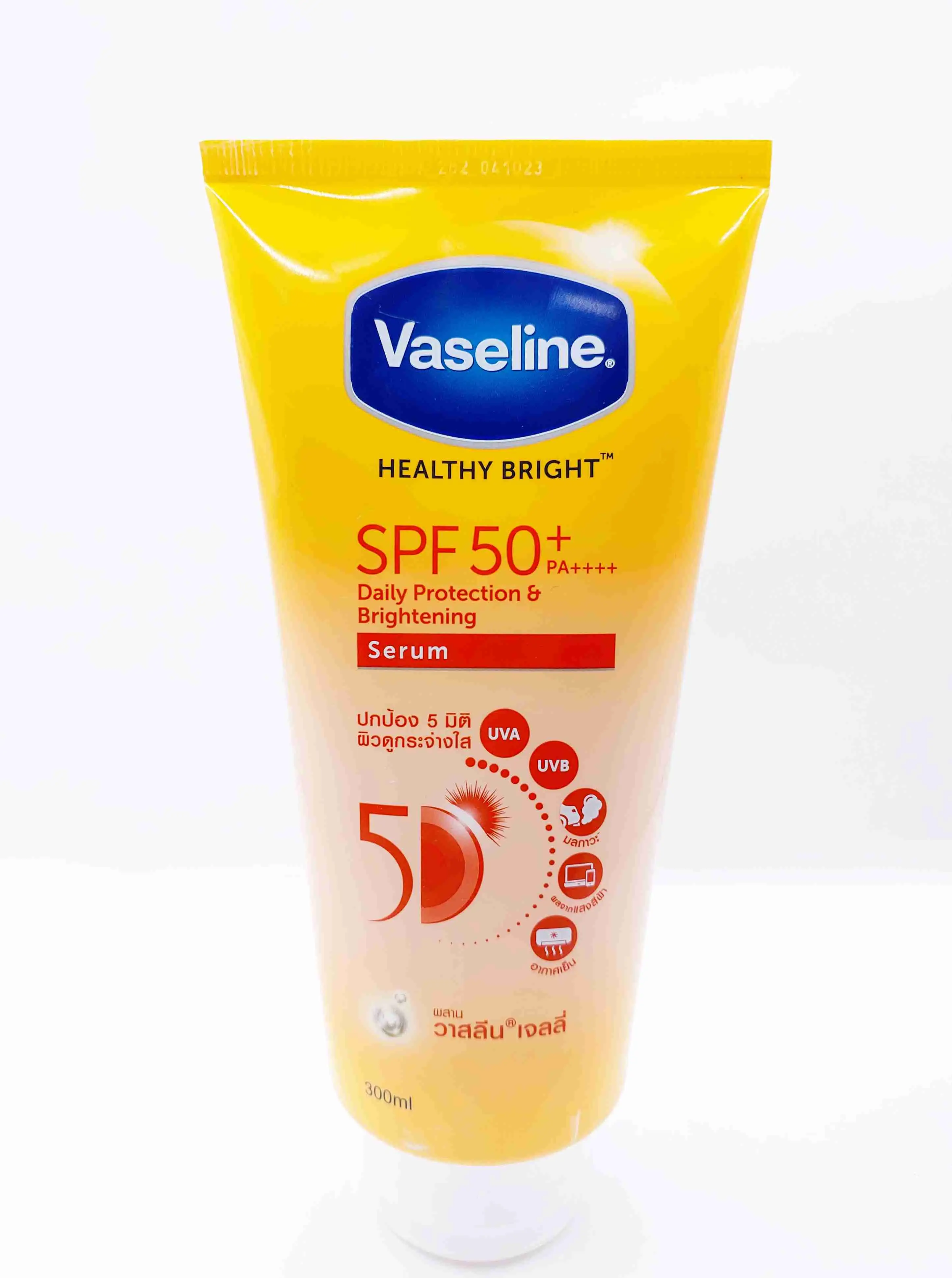 کرم ضد آفتاب بدون رنگ وازلین SPF 50 مدل HEALTHY BRIGHT ‌مناسب انواع پوست حجم 300 میلی‌لیتر
