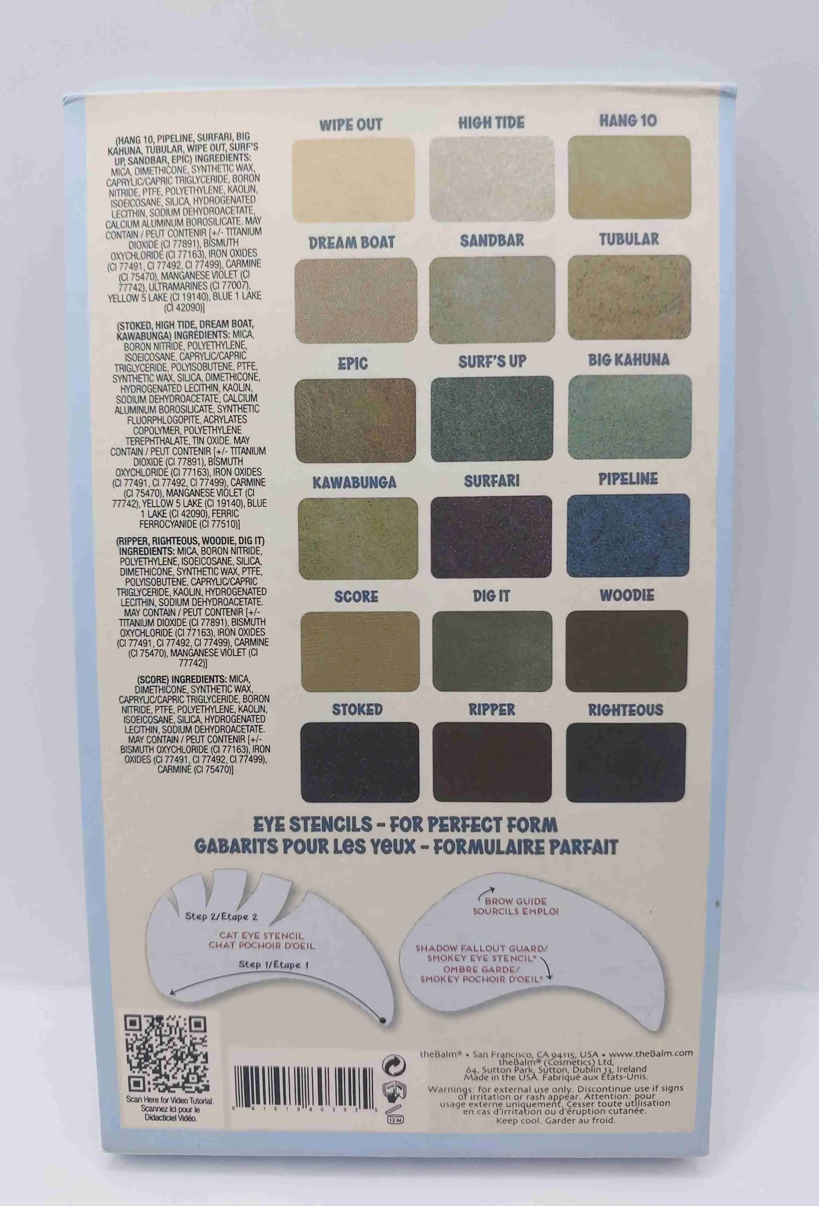 پالت سایه چشم د بالم theBalm