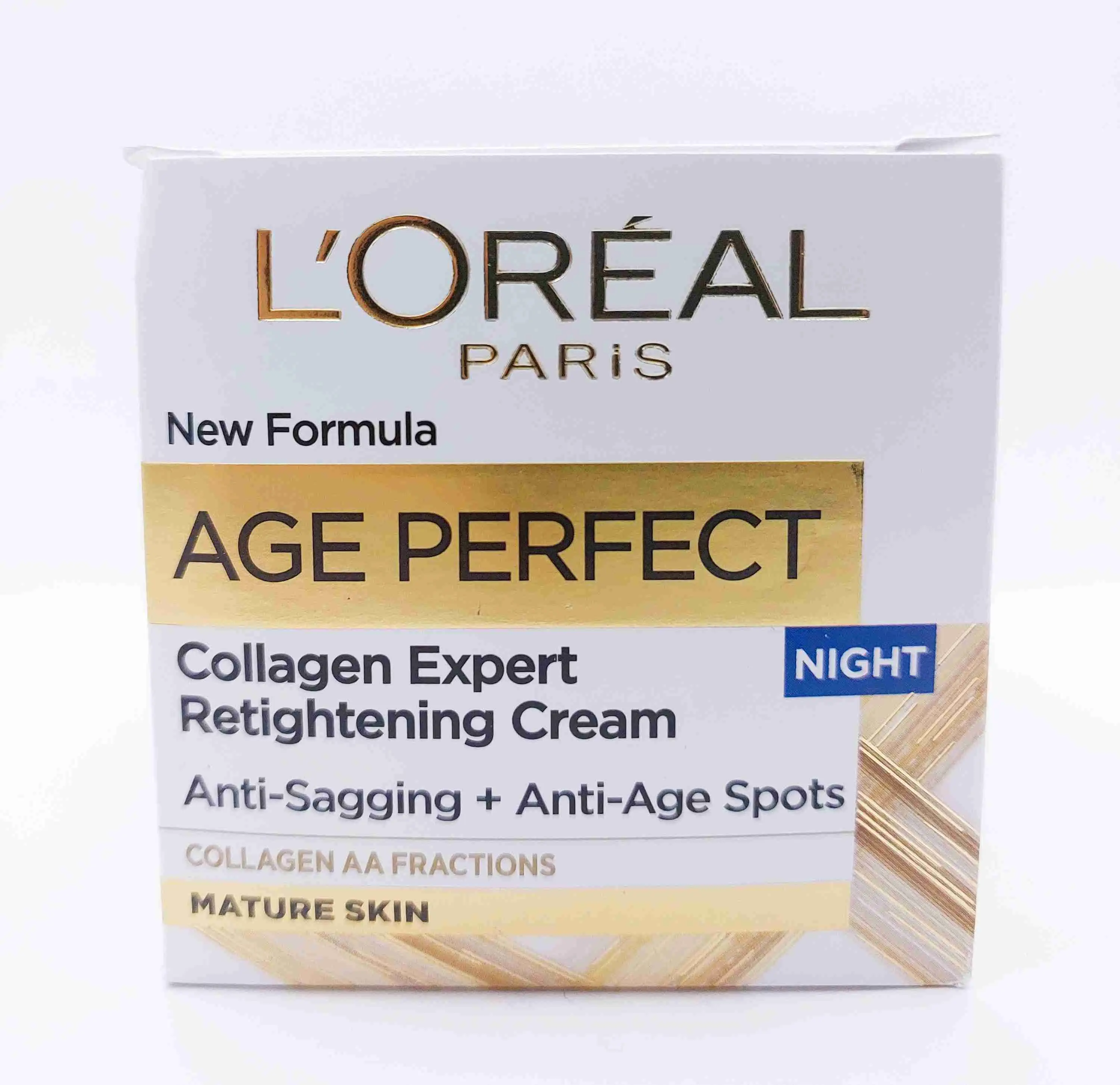کرم شب لیفتینگ و ضد لک آج پرفکت حاوی کلاژن لورآل L'OREAL