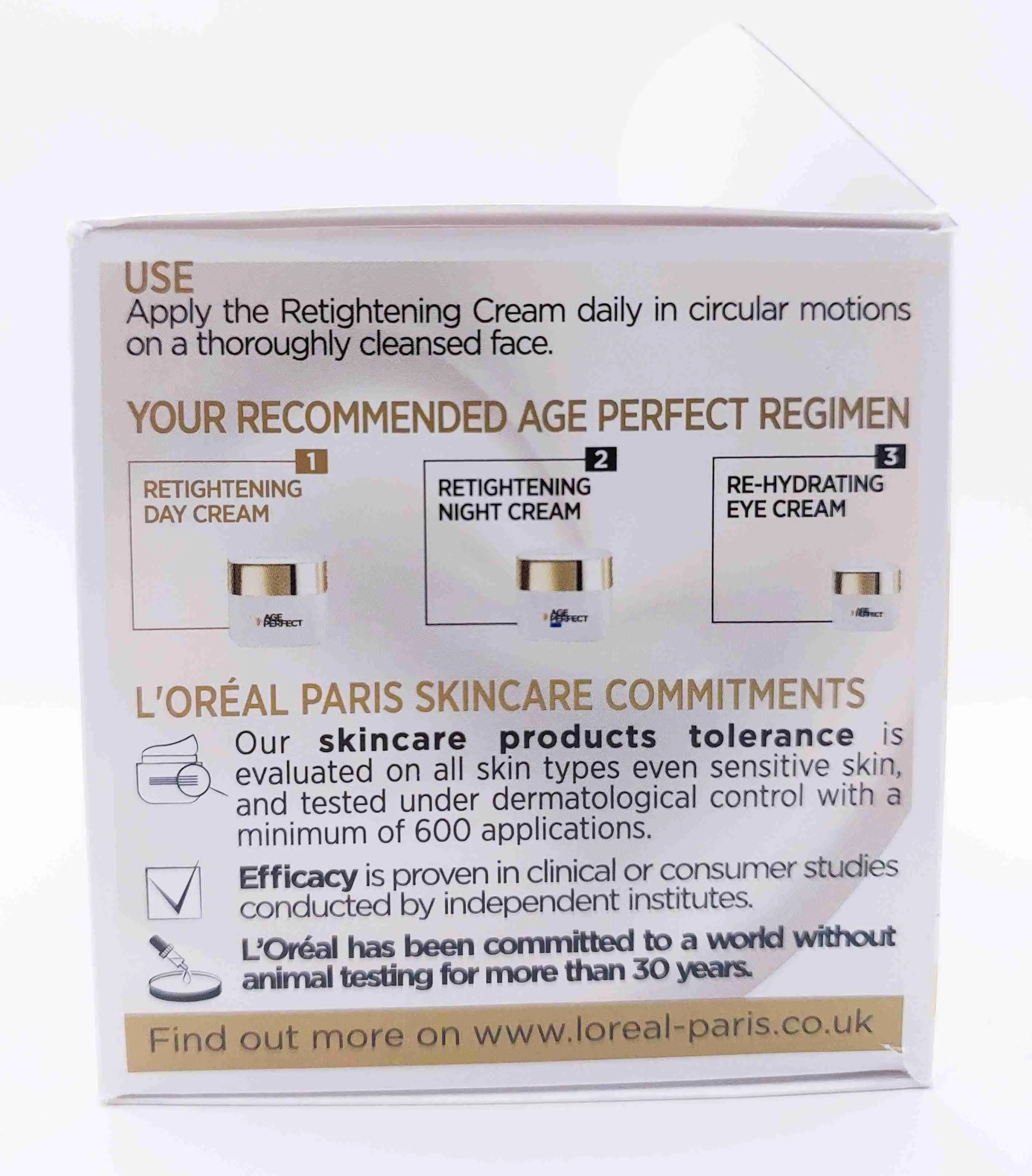 کرم روز لیفتینگ و ضد لک آج پرفکت حاوی کلاژن لورآل L'OREAL