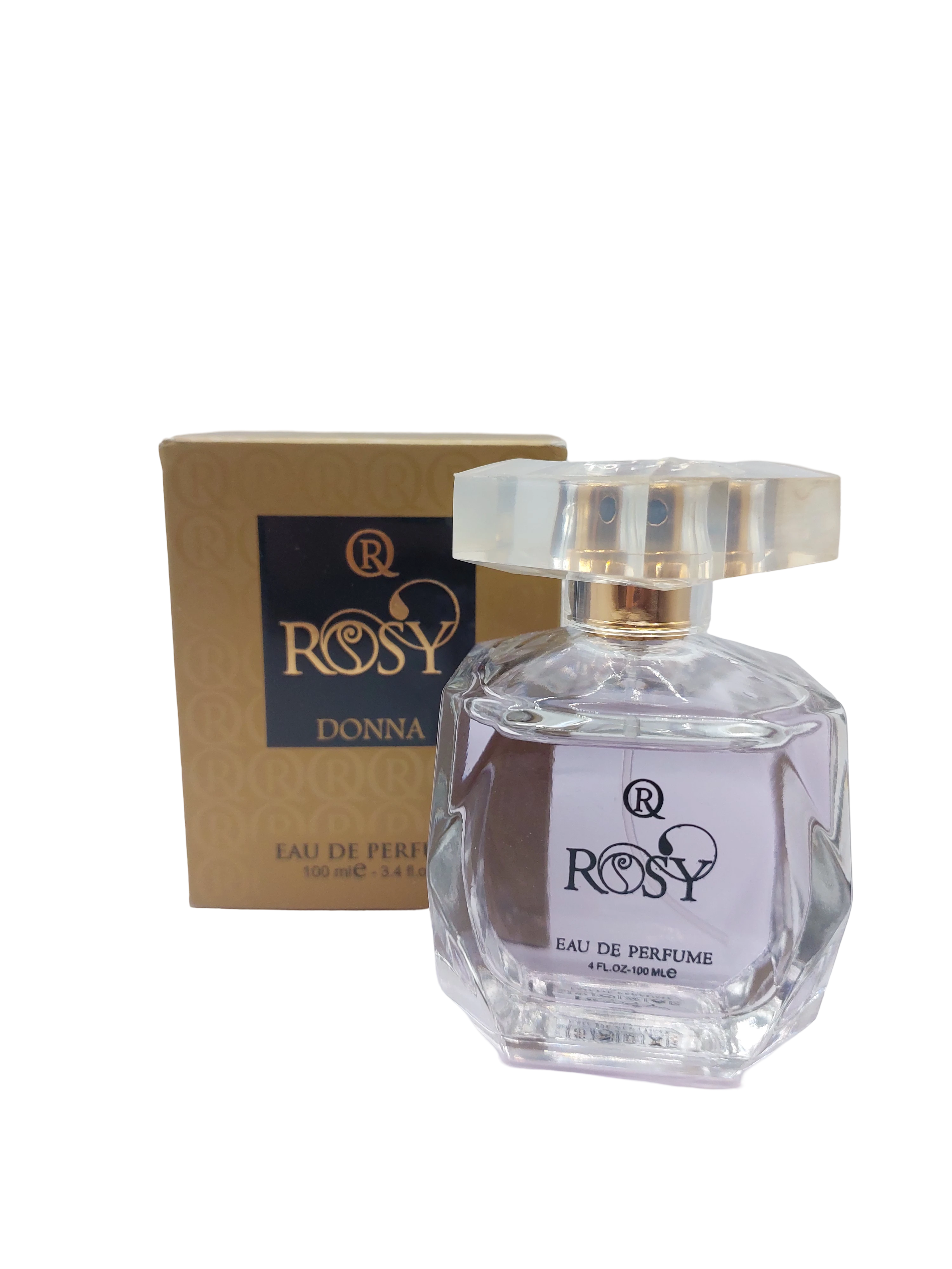 عطر زنانه با رایحه گلی و آدامسی 100 میل Rosy Donna Eau de Parfum